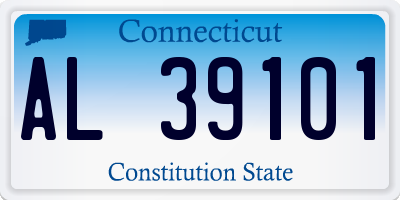 CT license plate AL39101