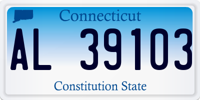 CT license plate AL39103