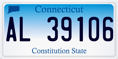 CT license plate AL39106