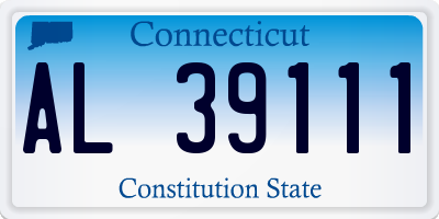 CT license plate AL39111