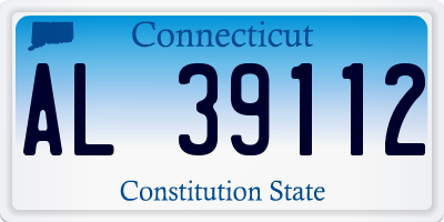 CT license plate AL39112