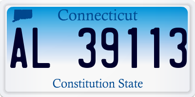 CT license plate AL39113