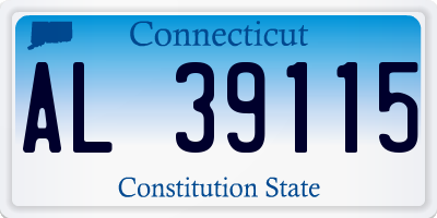 CT license plate AL39115