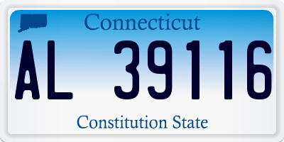 CT license plate AL39116