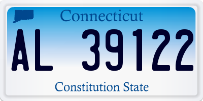 CT license plate AL39122