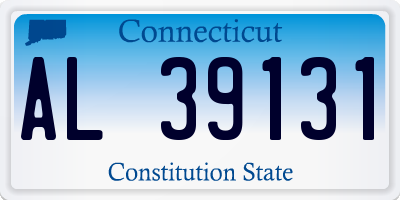 CT license plate AL39131