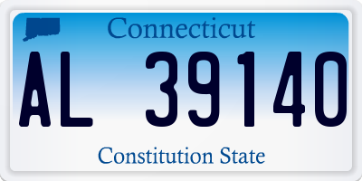 CT license plate AL39140