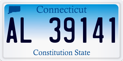 CT license plate AL39141