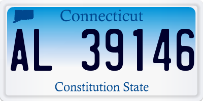 CT license plate AL39146