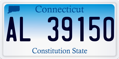 CT license plate AL39150