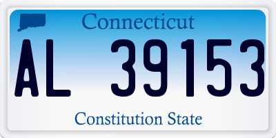 CT license plate AL39153