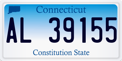 CT license plate AL39155