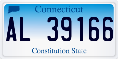 CT license plate AL39166