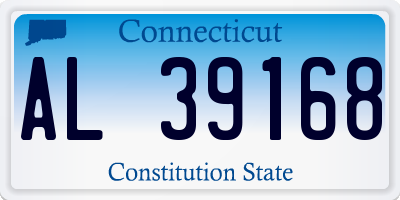 CT license plate AL39168