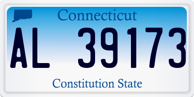CT license plate AL39173