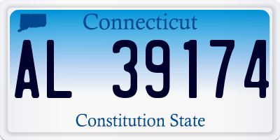 CT license plate AL39174