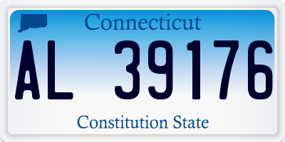 CT license plate AL39176