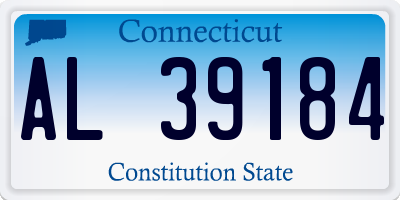 CT license plate AL39184