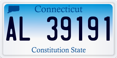CT license plate AL39191