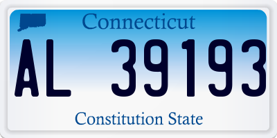 CT license plate AL39193