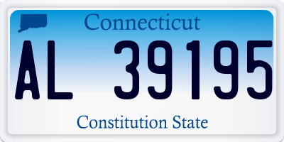 CT license plate AL39195