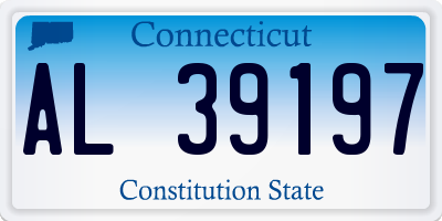 CT license plate AL39197