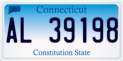 CT license plate AL39198