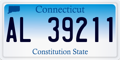 CT license plate AL39211