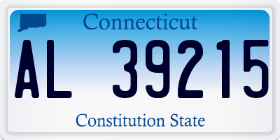 CT license plate AL39215