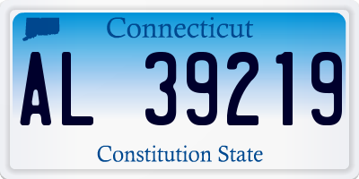 CT license plate AL39219