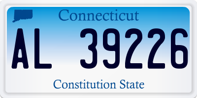 CT license plate AL39226