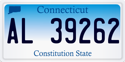 CT license plate AL39262