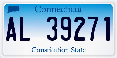 CT license plate AL39271