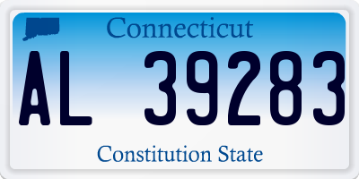 CT license plate AL39283