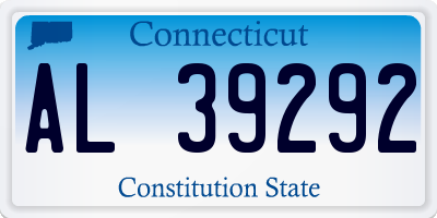 CT license plate AL39292