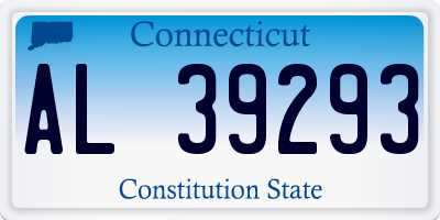 CT license plate AL39293