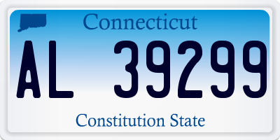 CT license plate AL39299