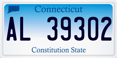 CT license plate AL39302