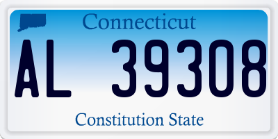 CT license plate AL39308