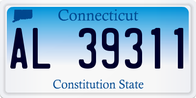 CT license plate AL39311