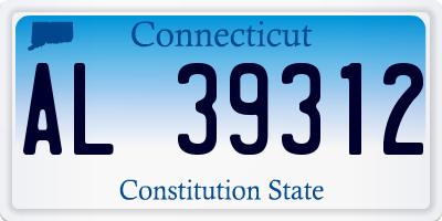 CT license plate AL39312