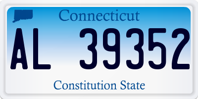 CT license plate AL39352