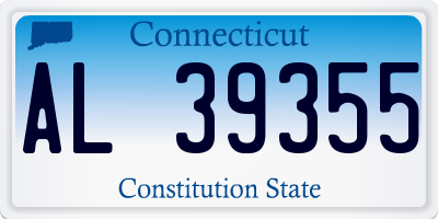 CT license plate AL39355