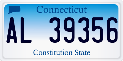 CT license plate AL39356
