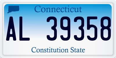 CT license plate AL39358