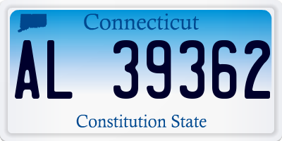 CT license plate AL39362