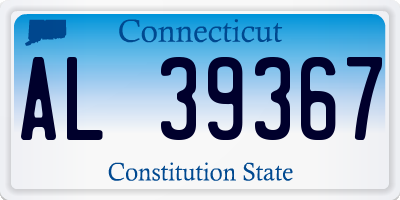 CT license plate AL39367