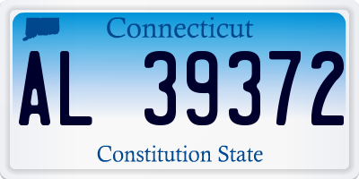 CT license plate AL39372