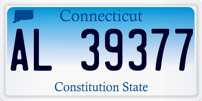 CT license plate AL39377