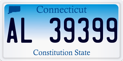 CT license plate AL39399